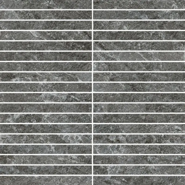 Керамогранит  / Италон / Italon / Magma / Магма/ Мозаика Фог Стрип 30x30  / Graphite Mosaico Strip 30x30